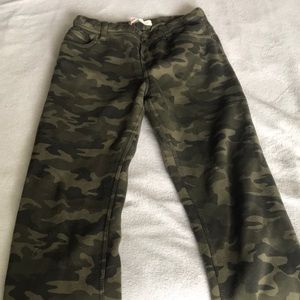 Camo joggers.